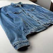 Early 2000s Levis Heavy Denim Bomber Jacket XL