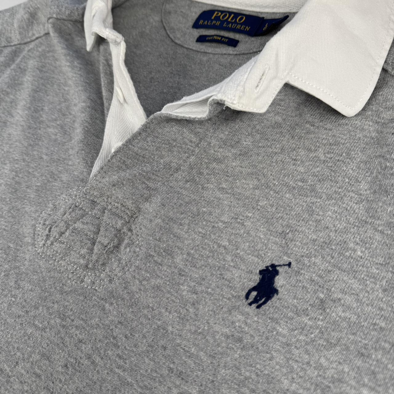 Polo Ralph Lauren Grey Rugby Polo Shirt L