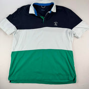 Nautica Short Sleeve Striped Rugby Polo XXL