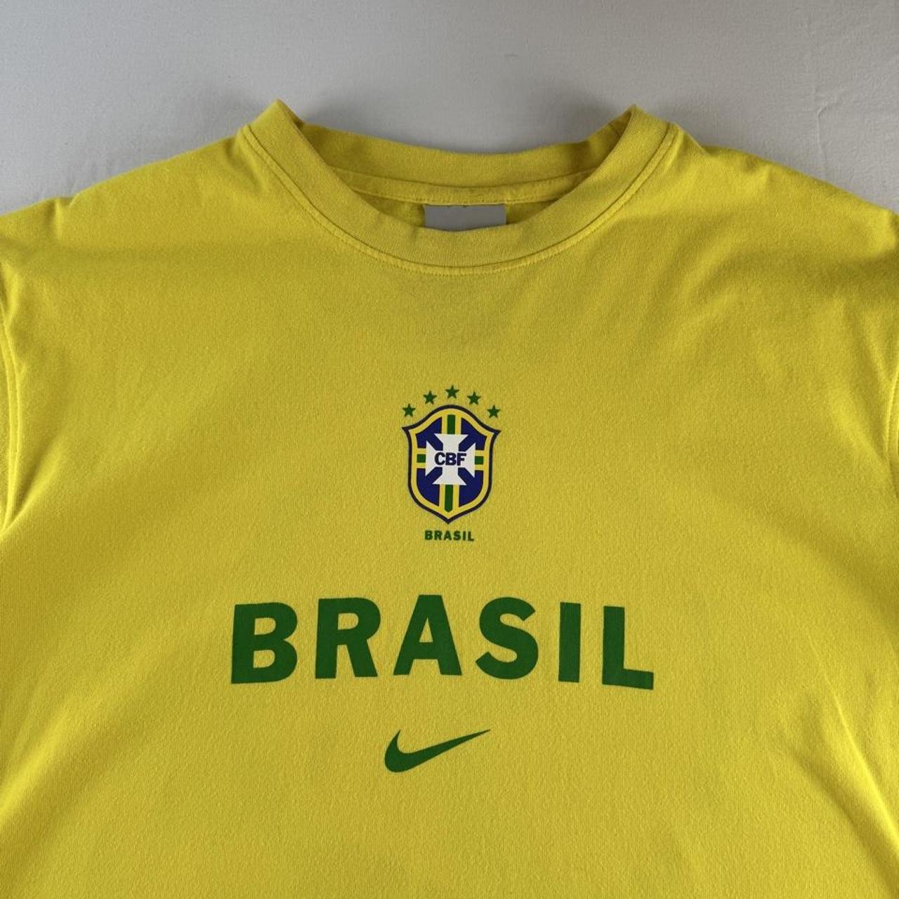 Early 2000s Nike Brazil R9 Ronaldo T Shirt L