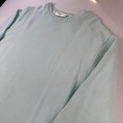 Yves Saint Laurent Crewneck Knit Sweater in Green Size L