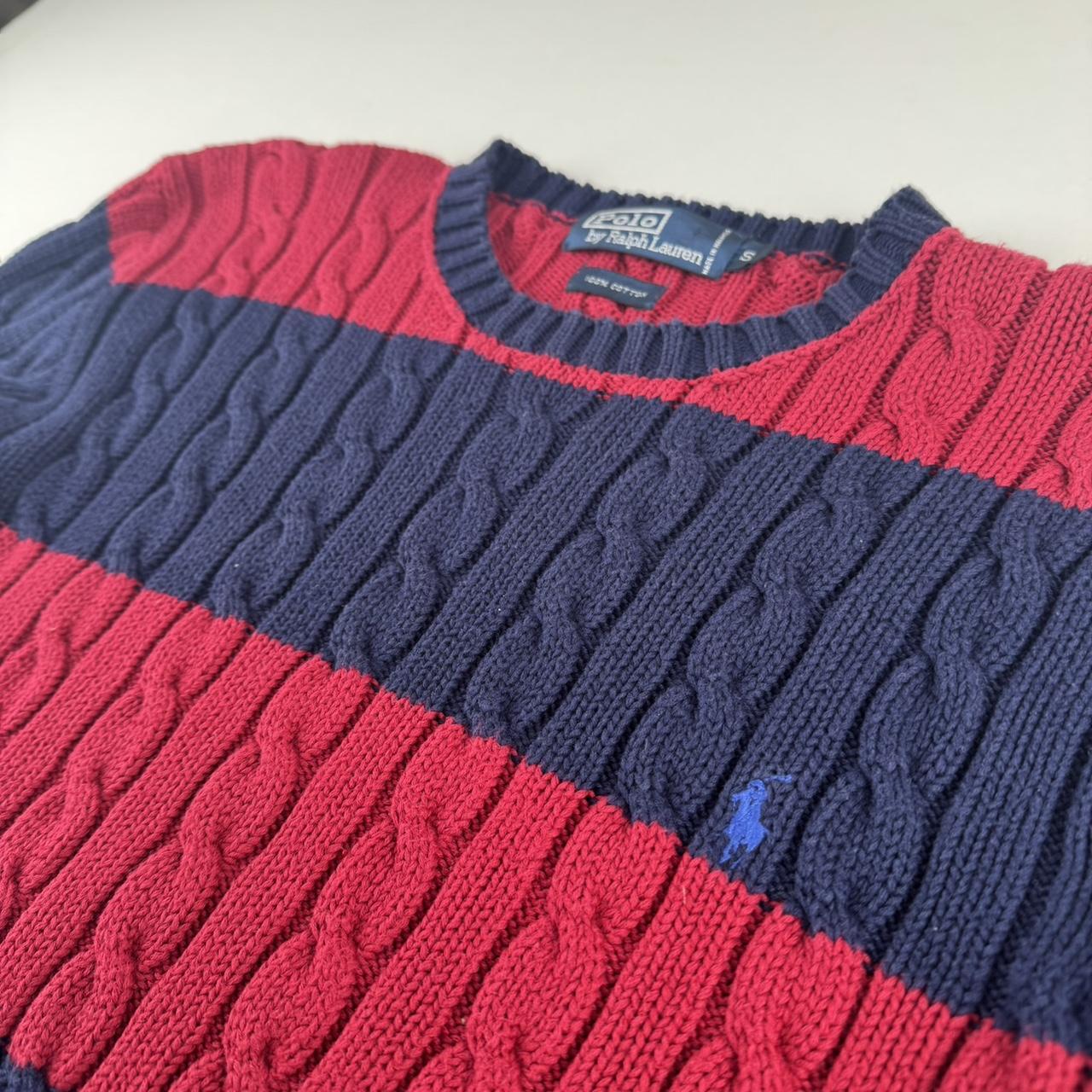 Polo Ralph Lauren Embroidered Pony Striped Knitted Jumper S