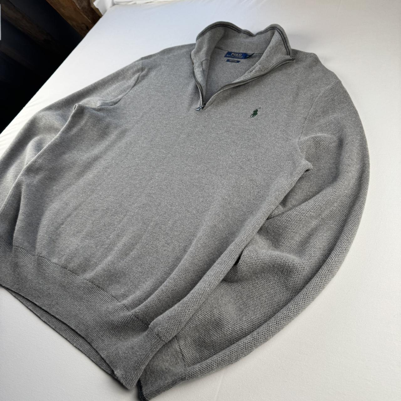 Polo Ralph Lauren Green Embroidered Pony Quarter Zip Jumper XL