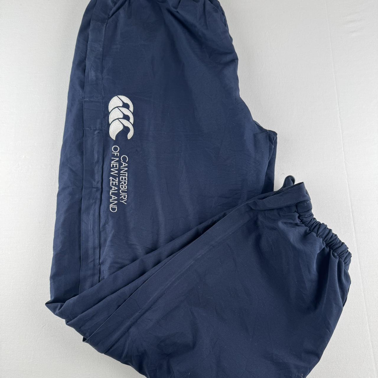 Canterbury Navy and White Cuffed Joggers Medium