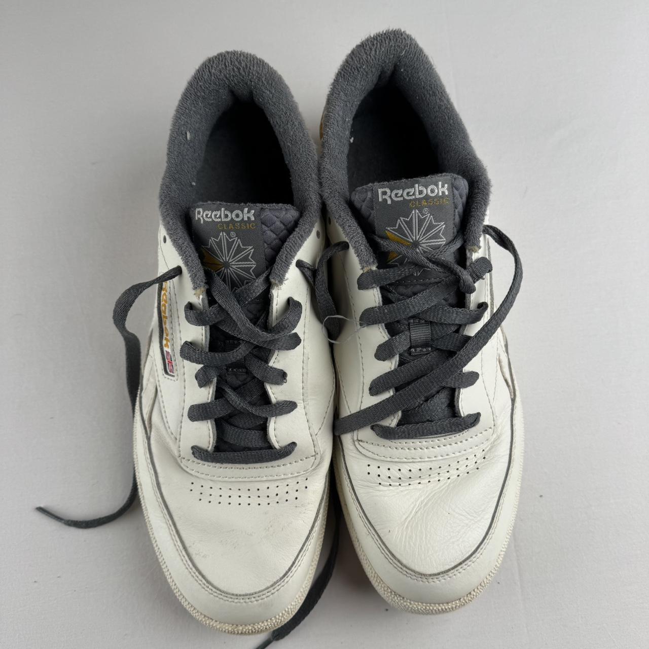 Reebok White and Yellow Classics UK10
