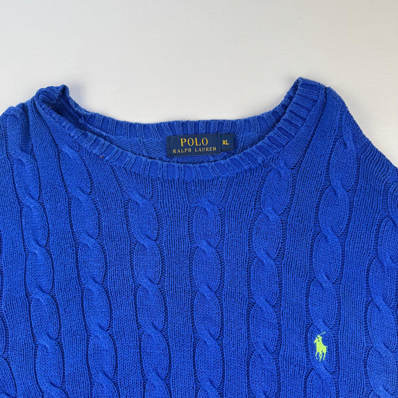 Polo Ralph Lauren Crewneck Knit Sweater in Blue Size XL