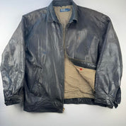 Polo Ralph Lauren Sheepskin Leather Harrington Jacket with Plain Lining L