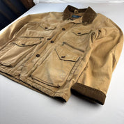 Early 2000s Polo Ralph Lauren Workwear Canvas Jacket with Corduroy Trim L