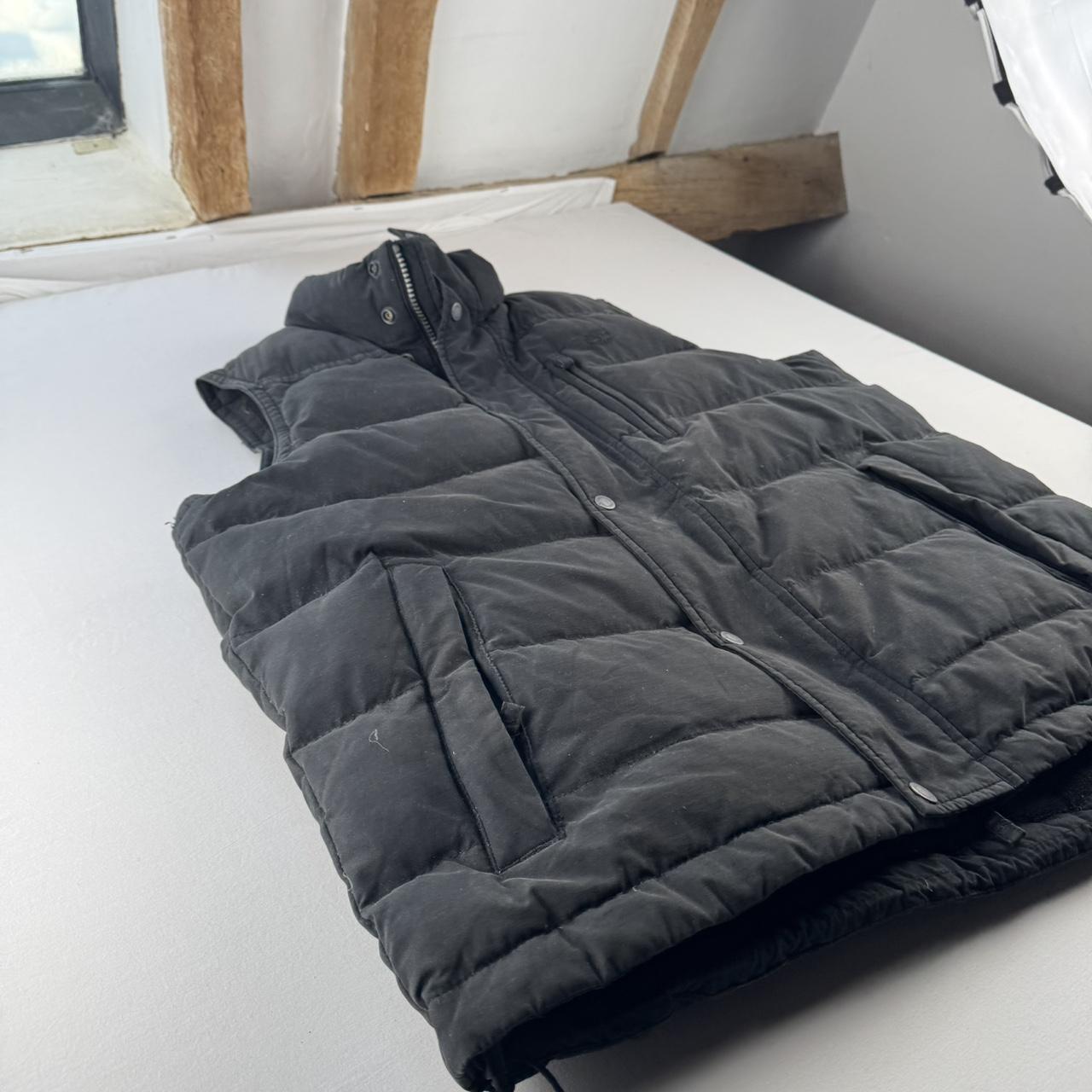 Black Fleece Lined Timberland Puffer Gilet L