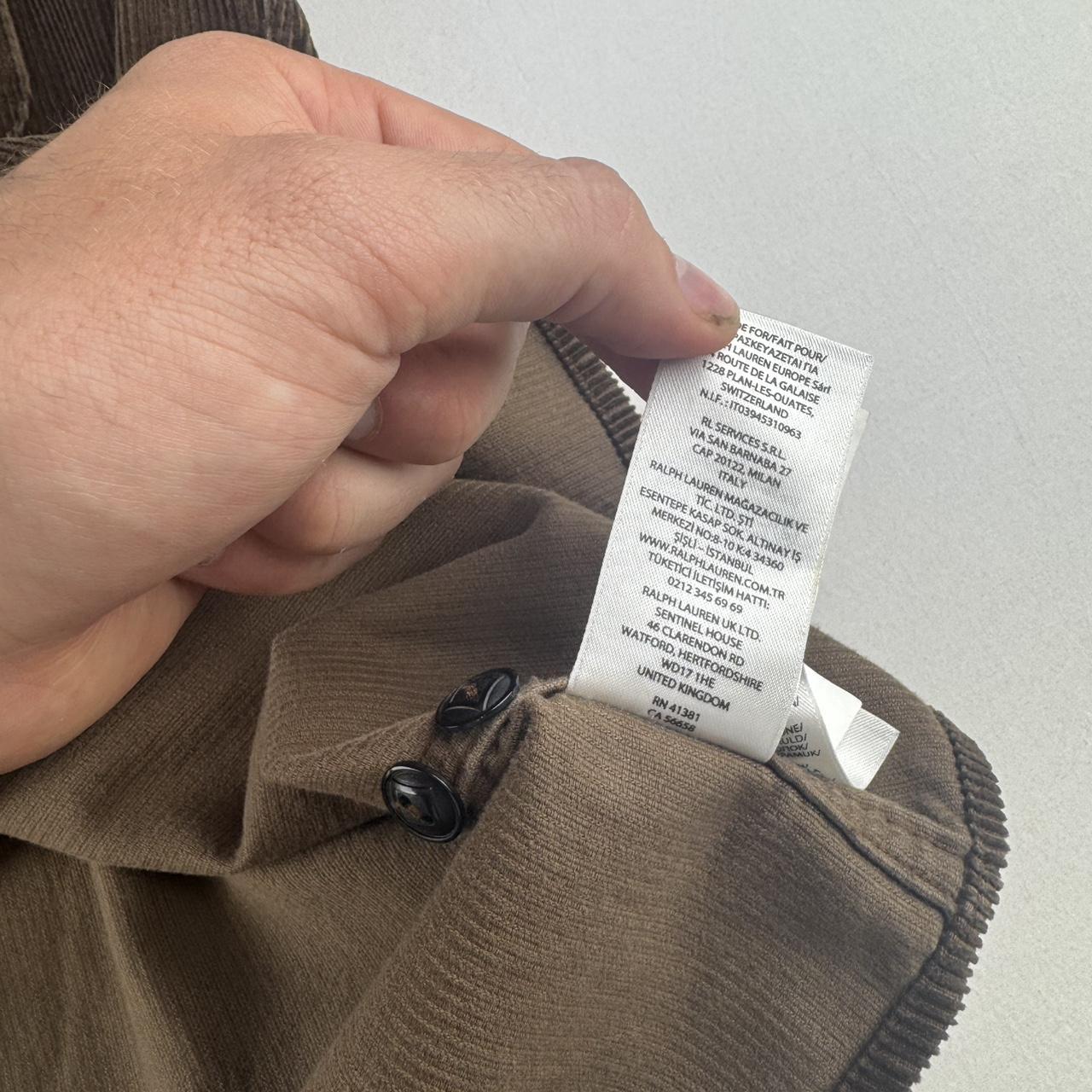 Polo Ralph Lauren Brown Full Zip Corduroy Shacket S