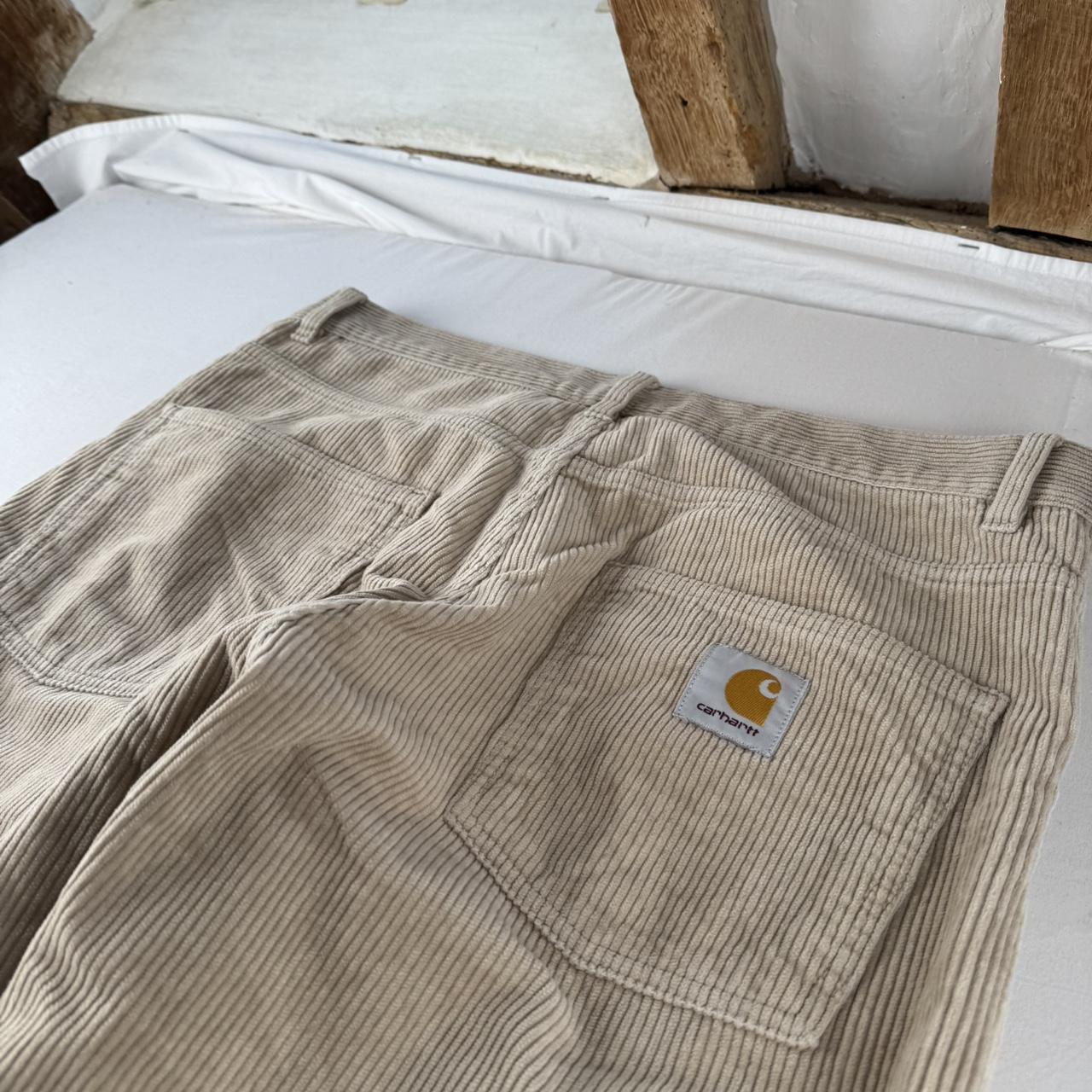 Carhartt WIP Cream Corduory Newel Pant 32W
