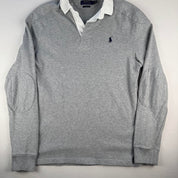 Polo Ralph Lauren Grey Rugby Polo Shirt L