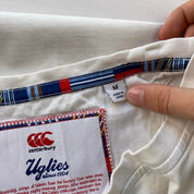 Canterbury pocket t-shirt, navy blue, embroidered logo, regular fit, cotton material.
