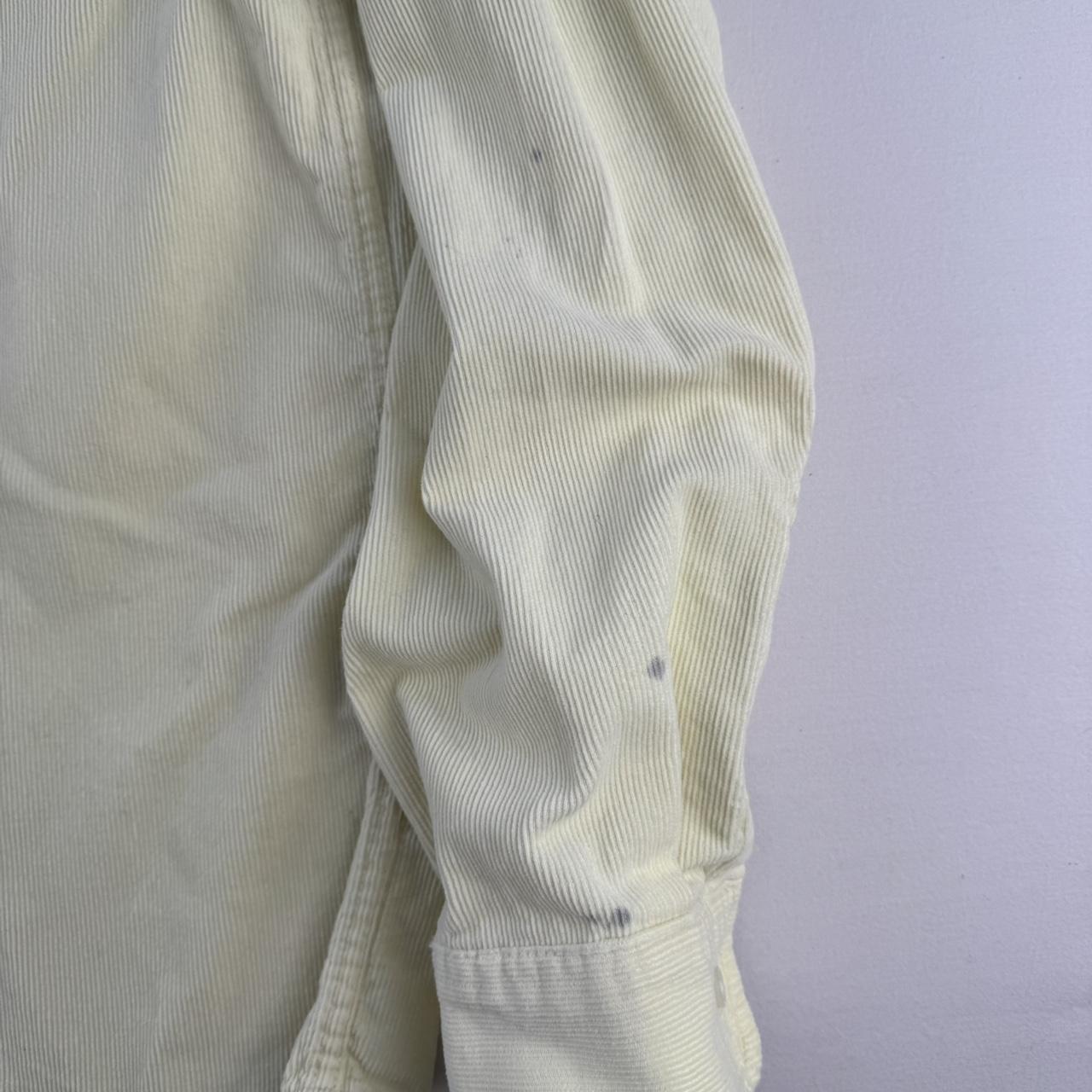 Yellow Carhartt WIP Long Sleeve Madison Corduroy Button Down Shirt L