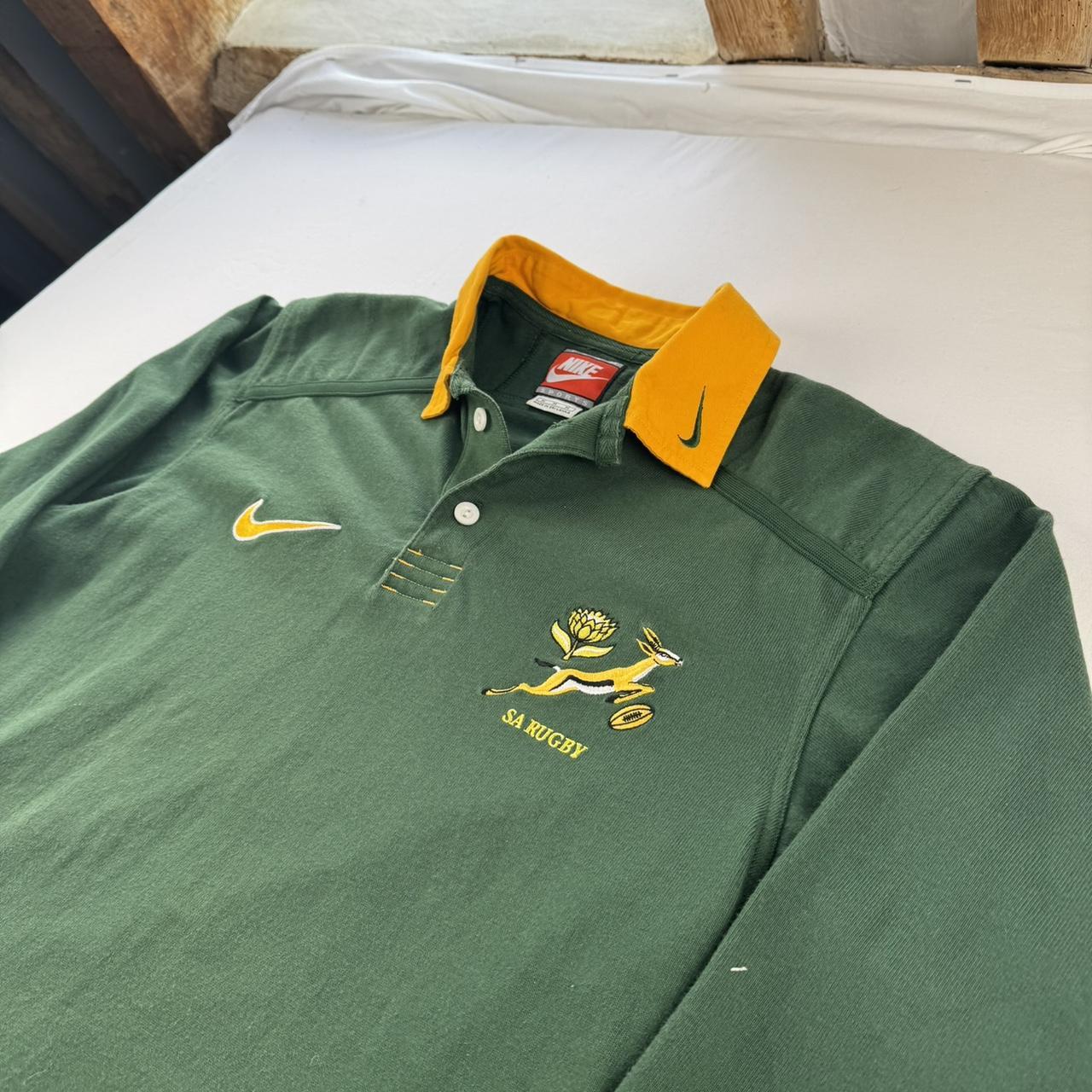 1999-2001 Nike South Africa Springboks Rugby Polo Shirt M