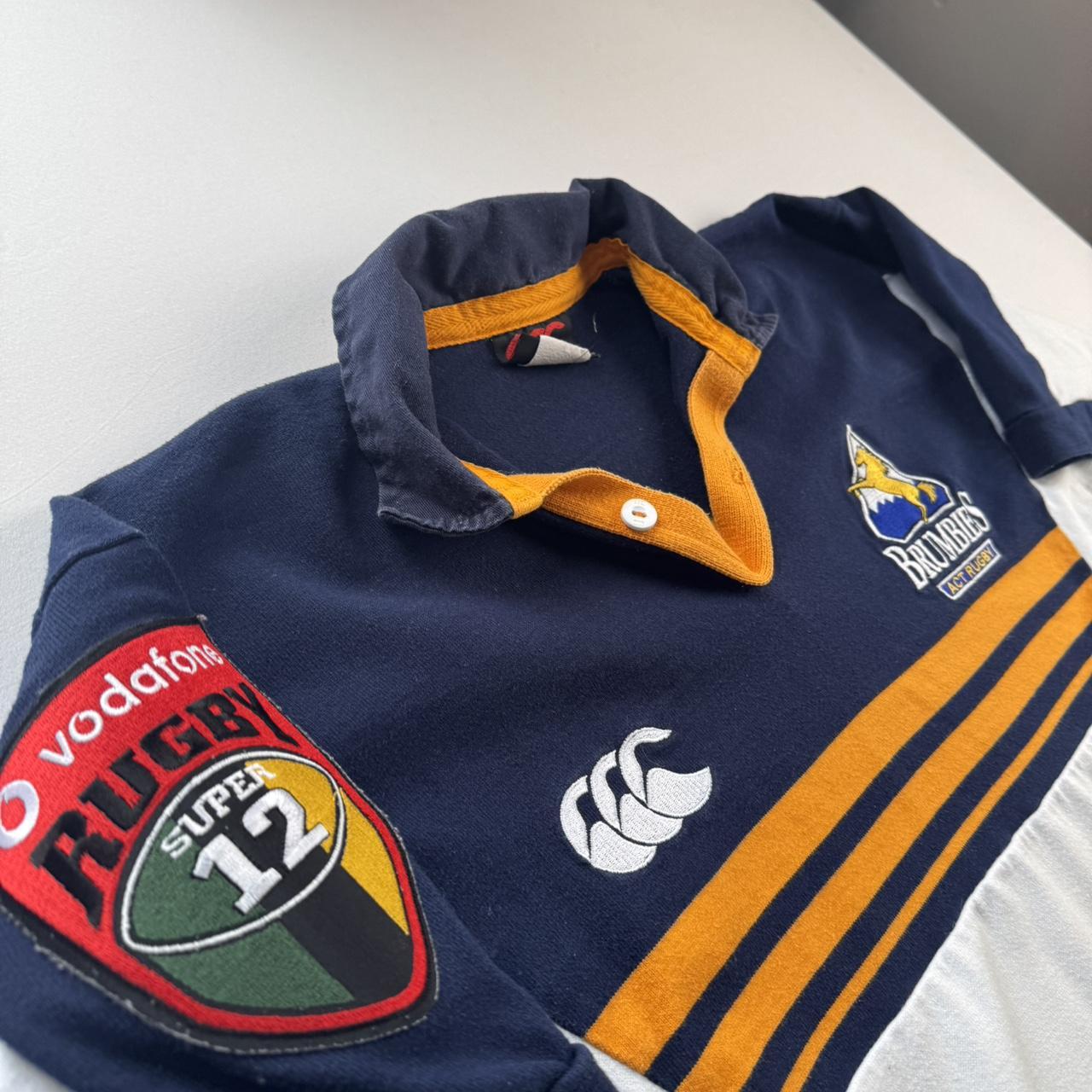 Rare 1990s Canterbury Brumbies Embroidered Rugby Polo S