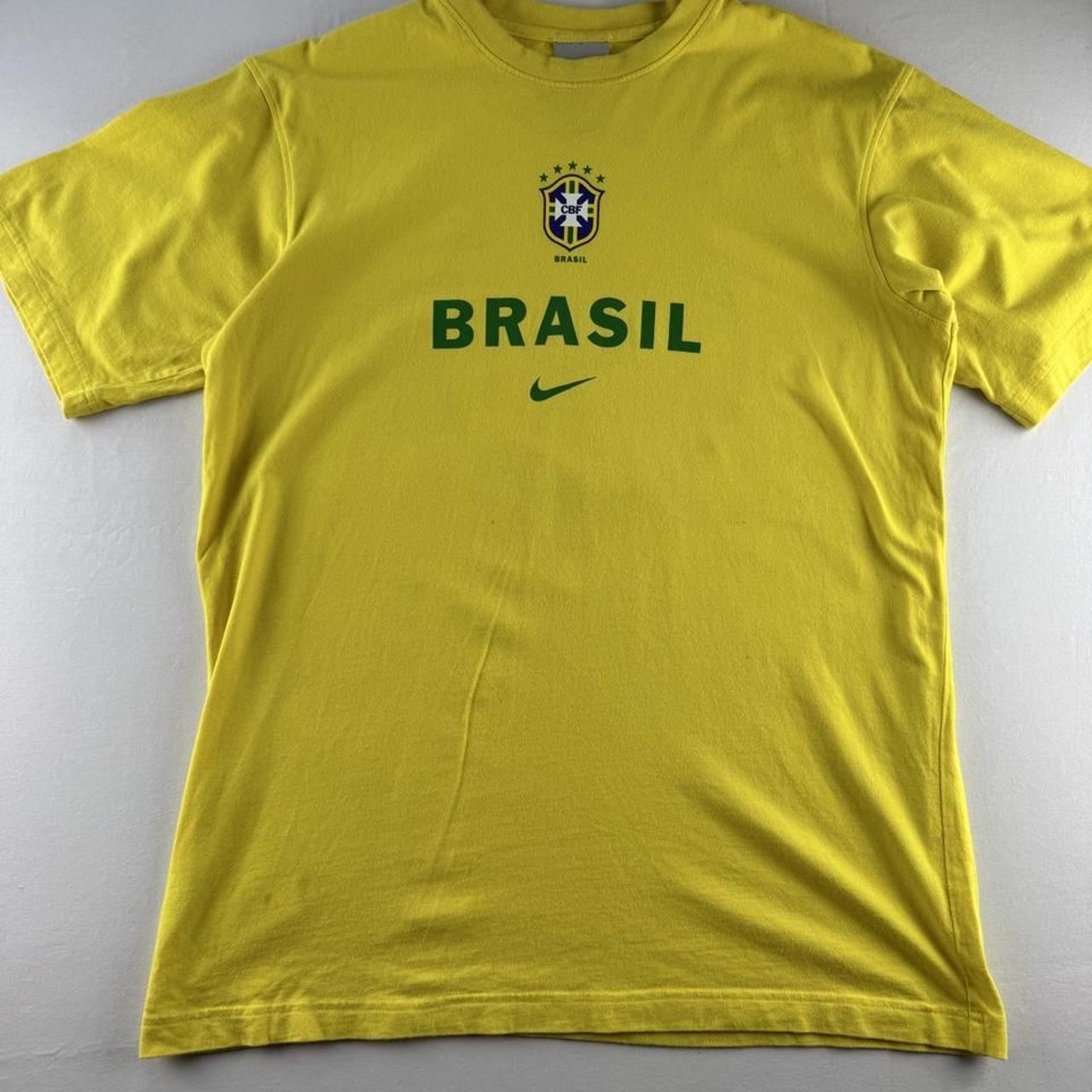 Early 2000s Nike Brazil R9 Ronaldo T Shirt L