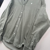 Sage Green Carhartt WIP Long Sleeve Madison Corduroy Button Down Shirt S