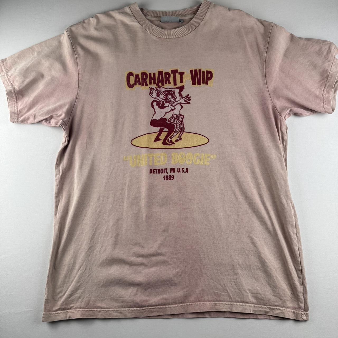 Carhartt WIP Graphic Boogie T Shirt Salmon Pink L