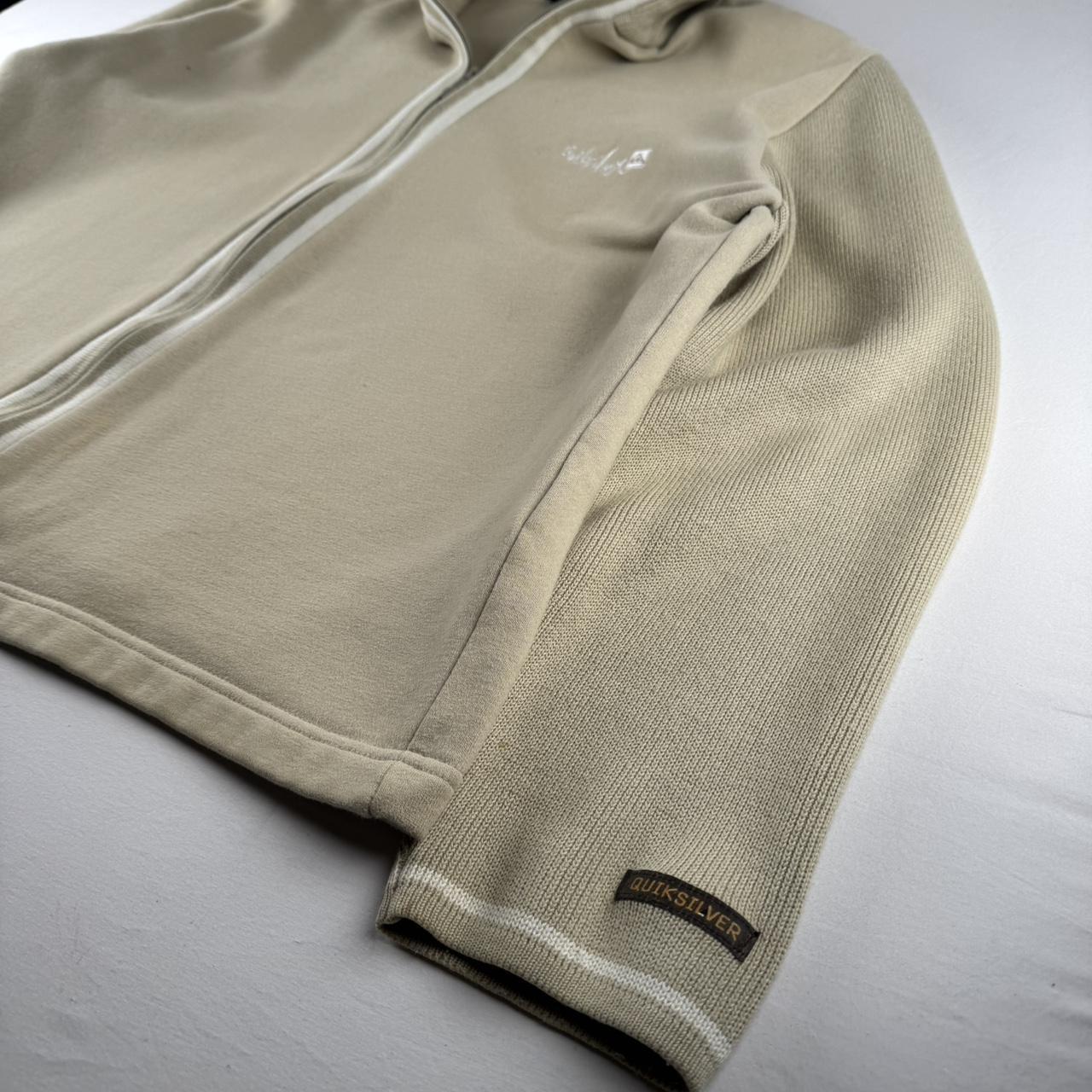Quiksilver Embroidered Spellout Knitted Full Zip XL