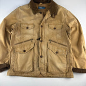 Early 2000s Polo Ralph Lauren Workwear Canvas Jacket with Corduroy Trim L