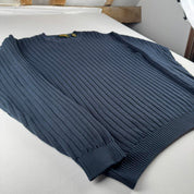 Navy Timberland Embroidered Heavyweight Knitted Sweatshirt M