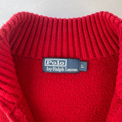 Polo Ralph Lauren Embroidered Pony Knitted Quarter Zip L
