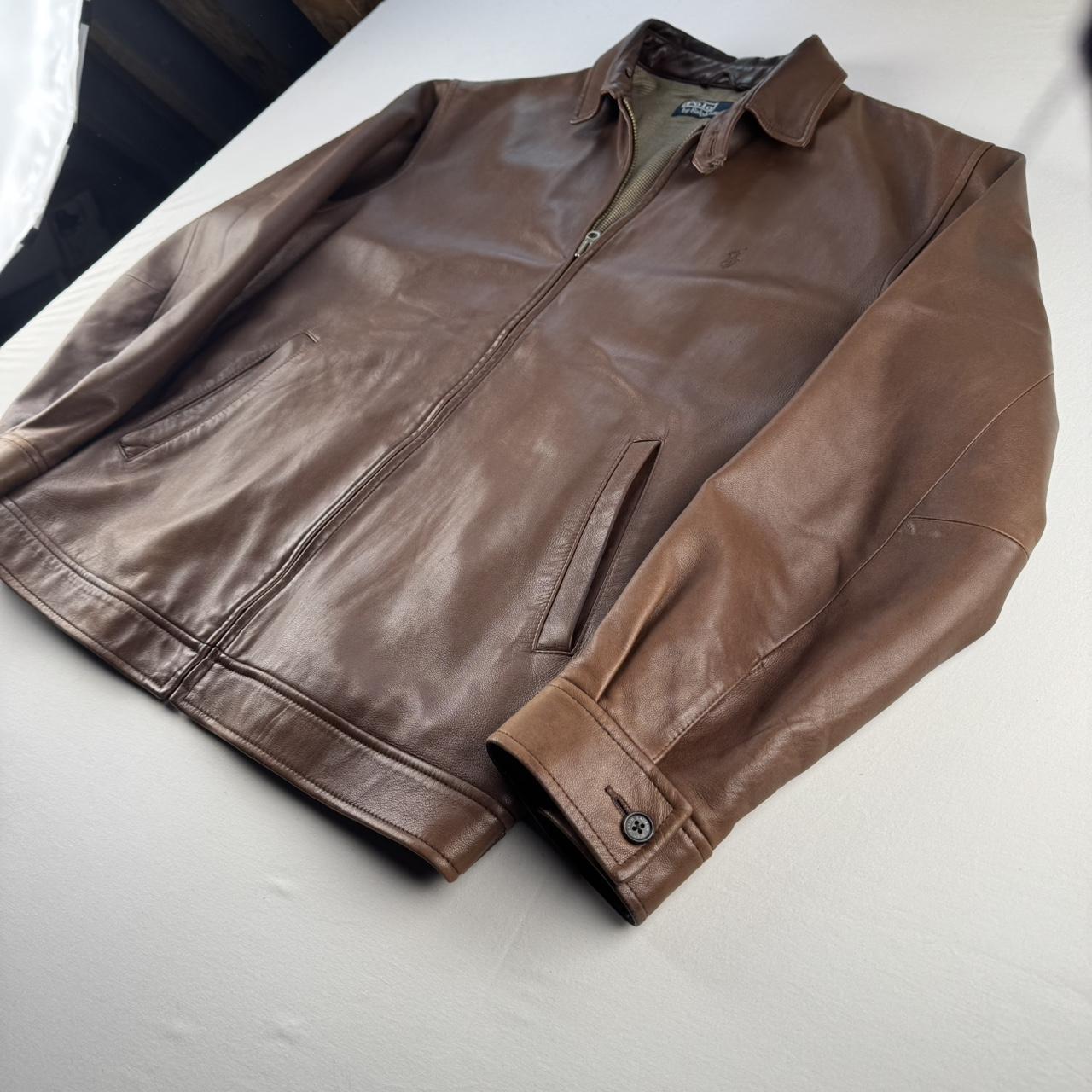 Polo Ralph Lauren Brown Leather Jacket M