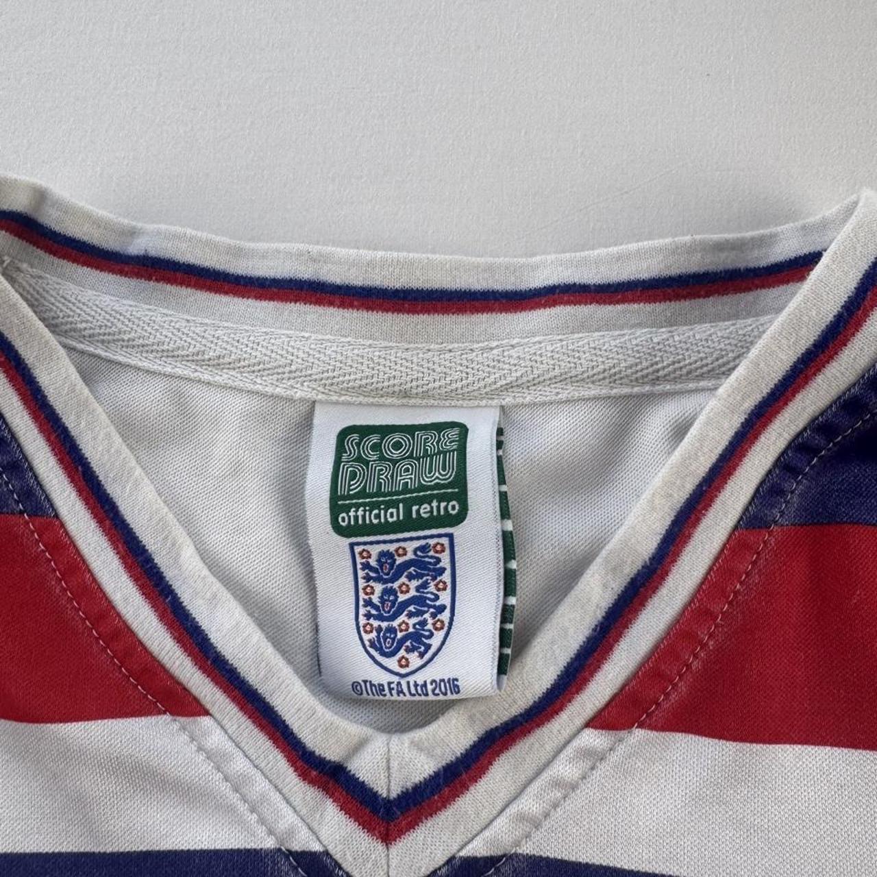 Score Draw Retro England Playing Shirt L