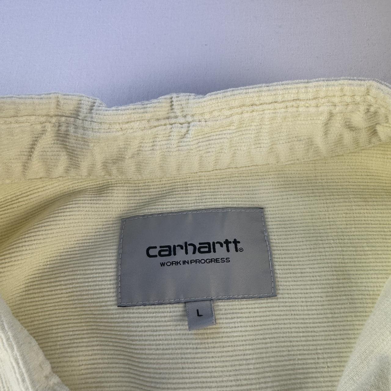 Yellow Carhartt WIP Long Sleeve Madison Corduroy Button Down Shirt L