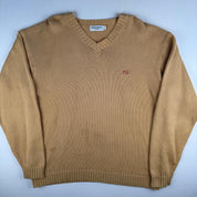 Yves Saint Laurent Crewneck Knit Sweater in Beige Size M