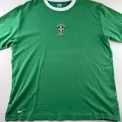 2003 Nike Embroidered Brazil Swoosh Oversized Heavy T-Shirt XXL