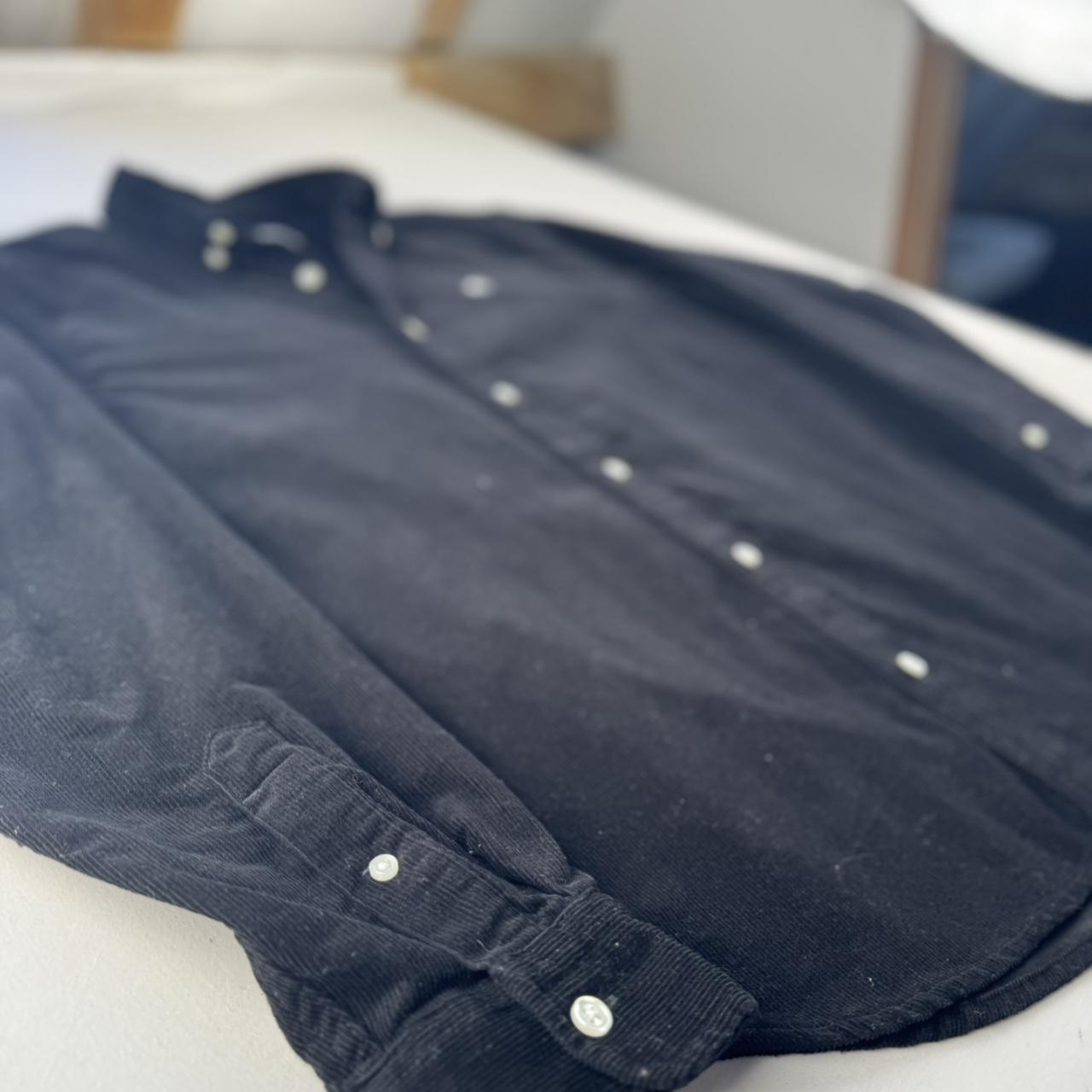 Black Carhartt WIP Long Sleeve Madison Corduroy Button Down Shirt M