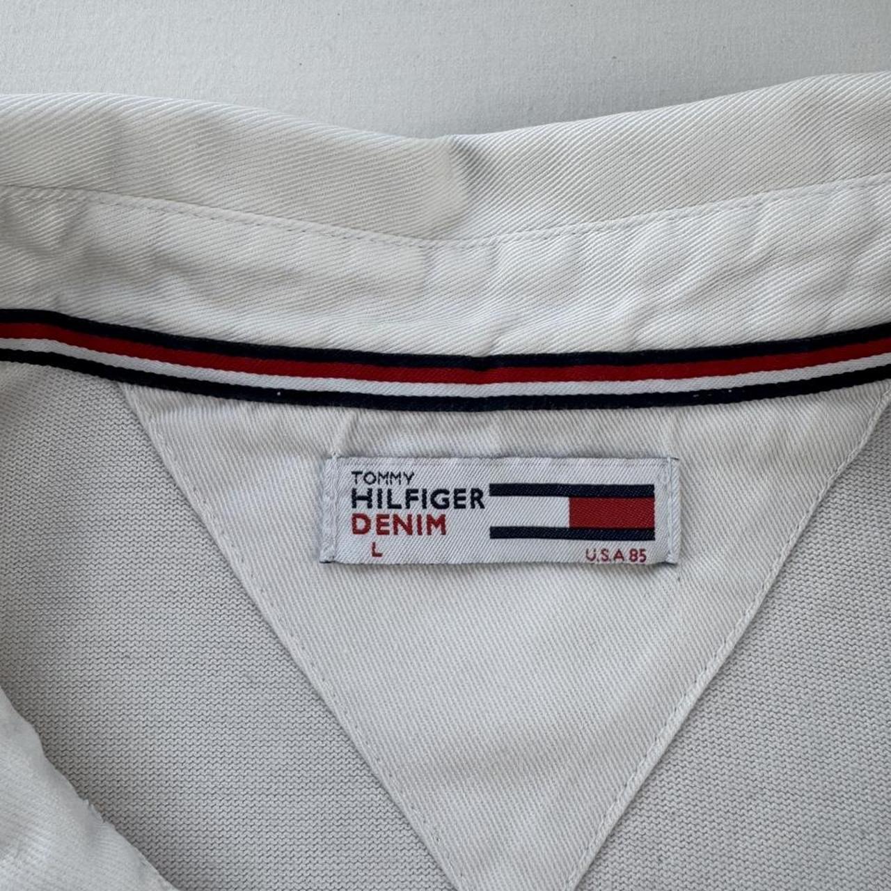 Tommy Hilfiger Embroidered Spellout Rugby Polo L