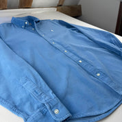 Blue Carhartt WIP Long Sleeve Madison Corduroy Button Down Shirt M