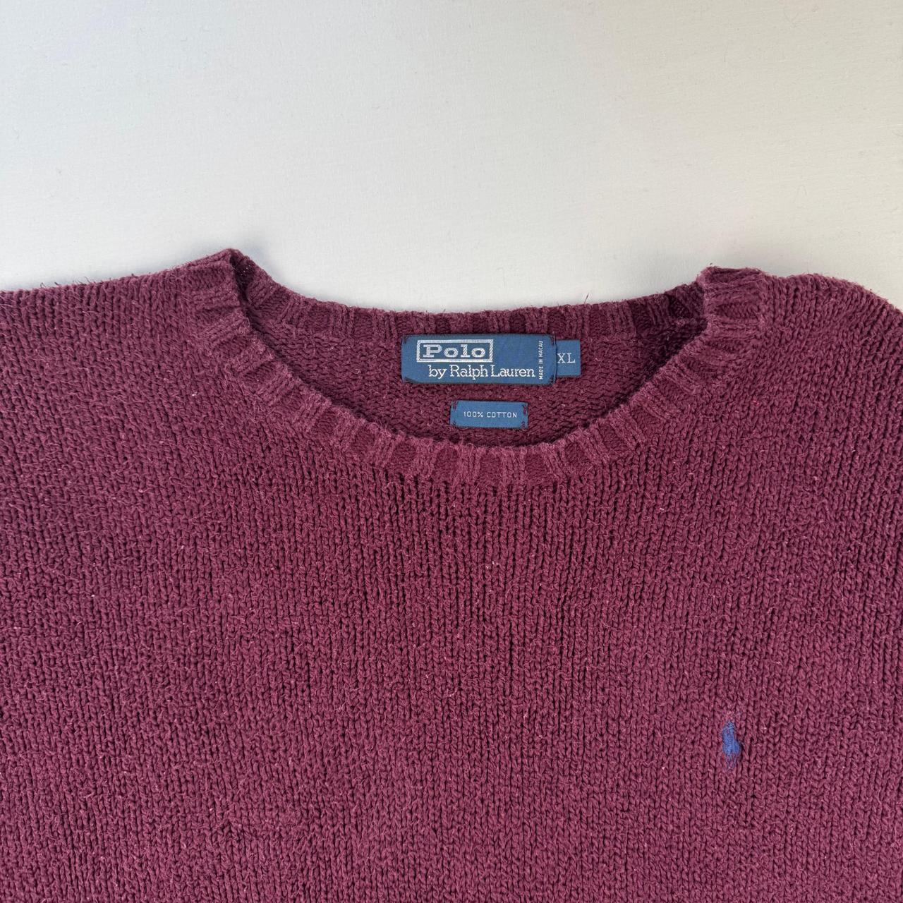 Polo By Ralph Lauren Crewneck Knit Sweater in Purple Size XL