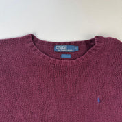 Polo By Ralph Lauren Crewneck Knit Sweater in Purple Size XL