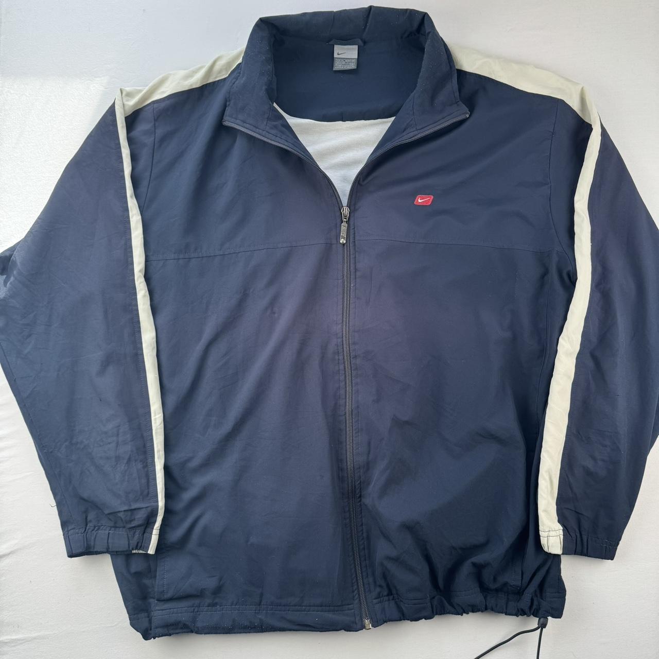 Vintage 2000s Nike Embroidered Logo Track Jacket XXL