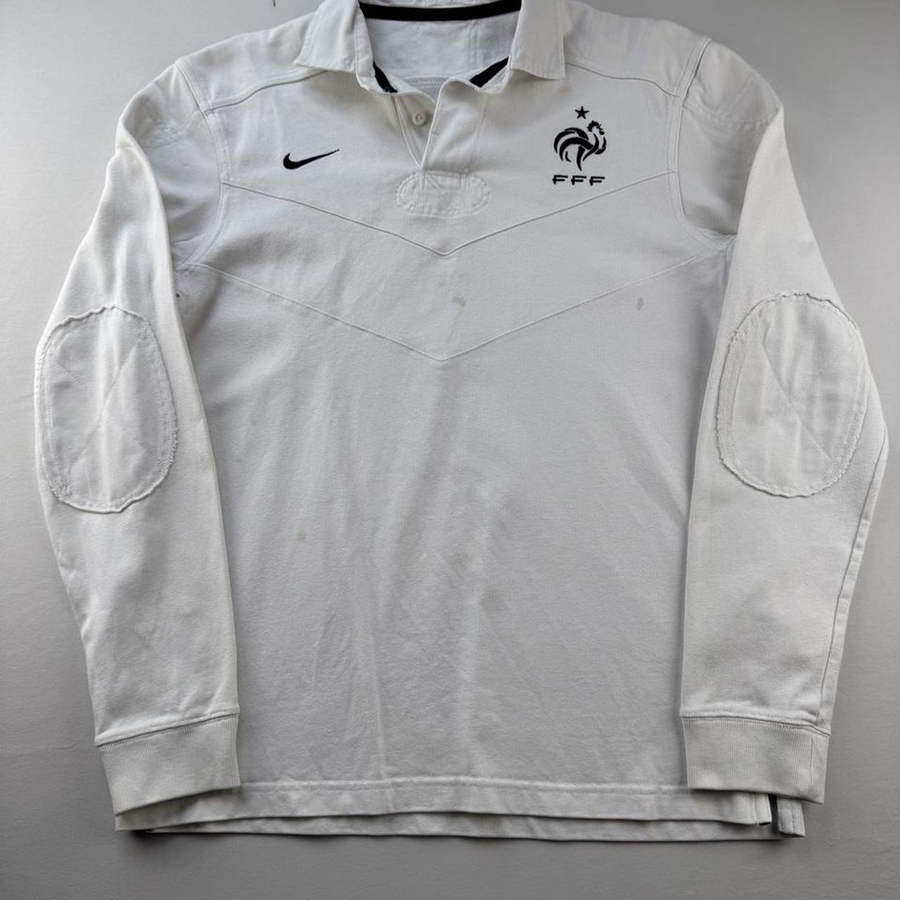 France Football National Team Embroidered Rugby Polo Shirt M