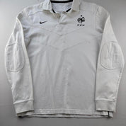 France Football National Team Embroidered Rugby Polo Shirt M