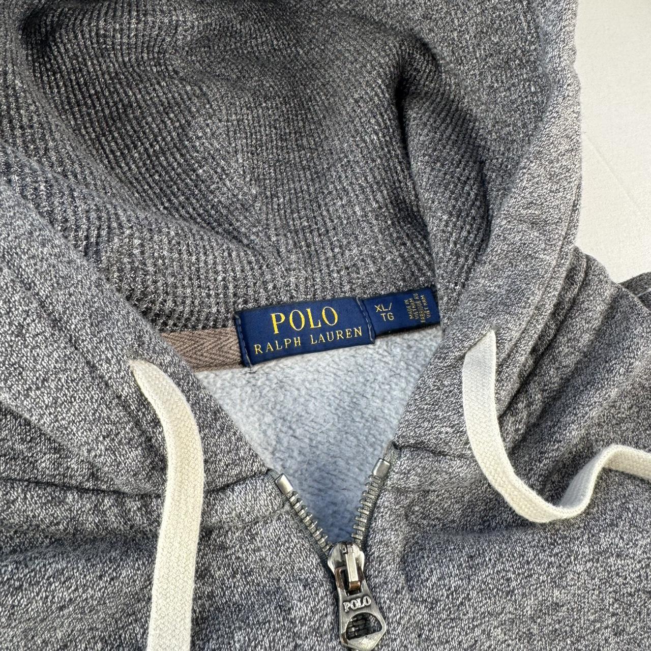 Polo Ralph Lauren Embroidered Pony Grey Full Zip Hoodie XL