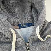 Polo Ralph Lauren Embroidered Pony Grey Full Zip Hoodie XL
