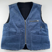 Unisex Rare Stussy Reversible Sherpa Corduroy Gilet Size Small