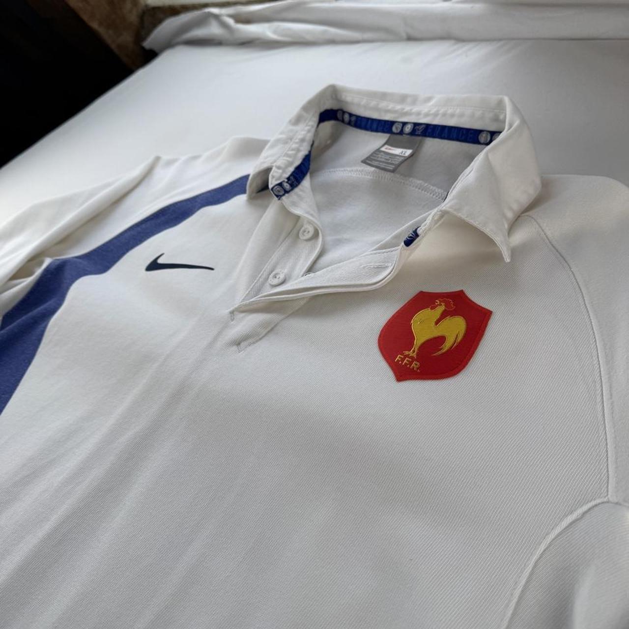 Nike 2007 France Rugby Long Sleeve Rugby Polo XL
