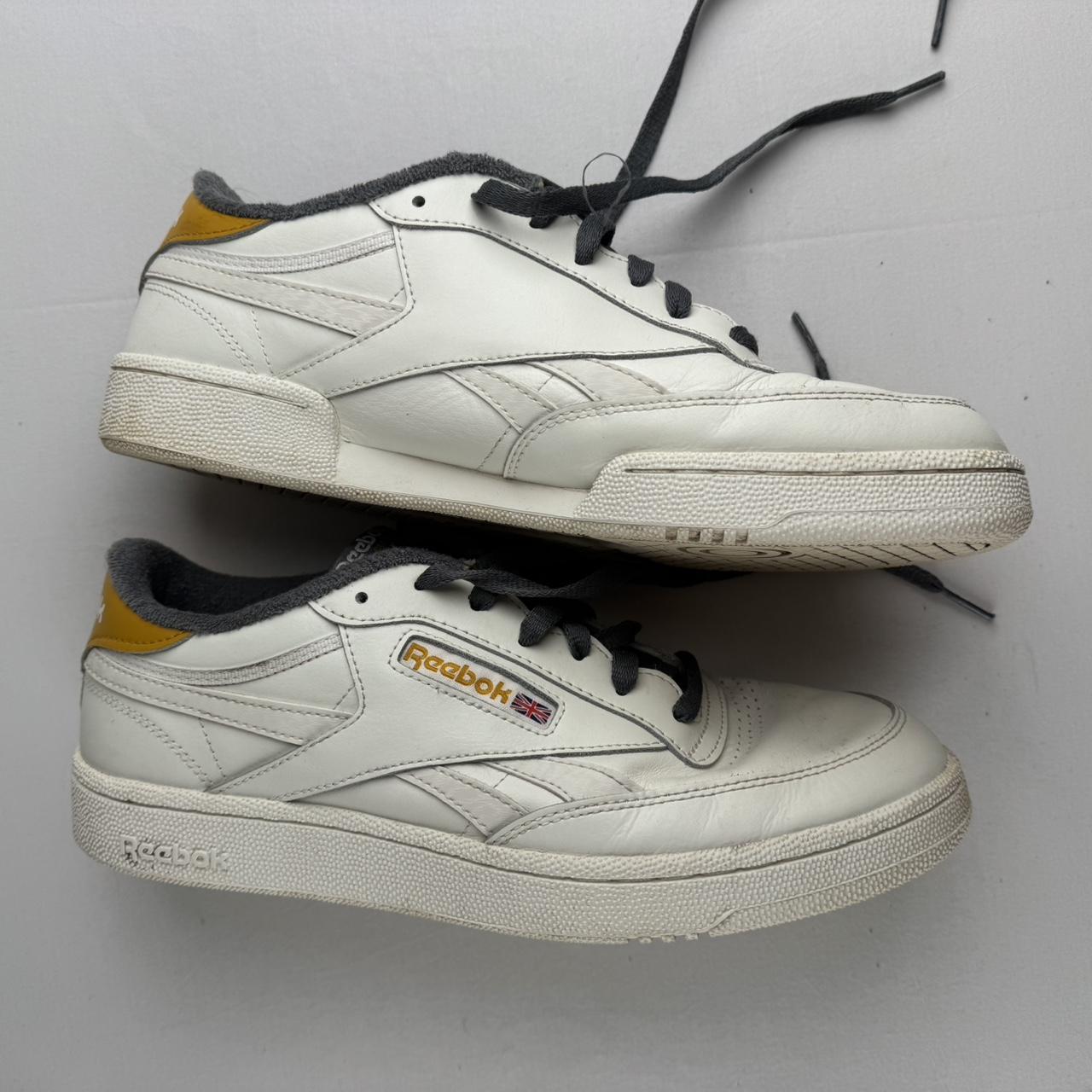 Reebok White and Yellow Classics UK10