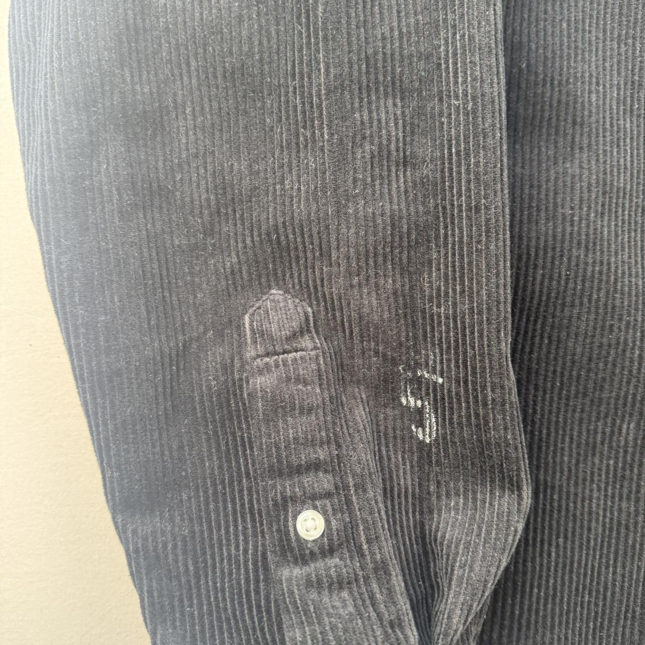 Carhartt WIP Black Corduroy Button Down Shirt L