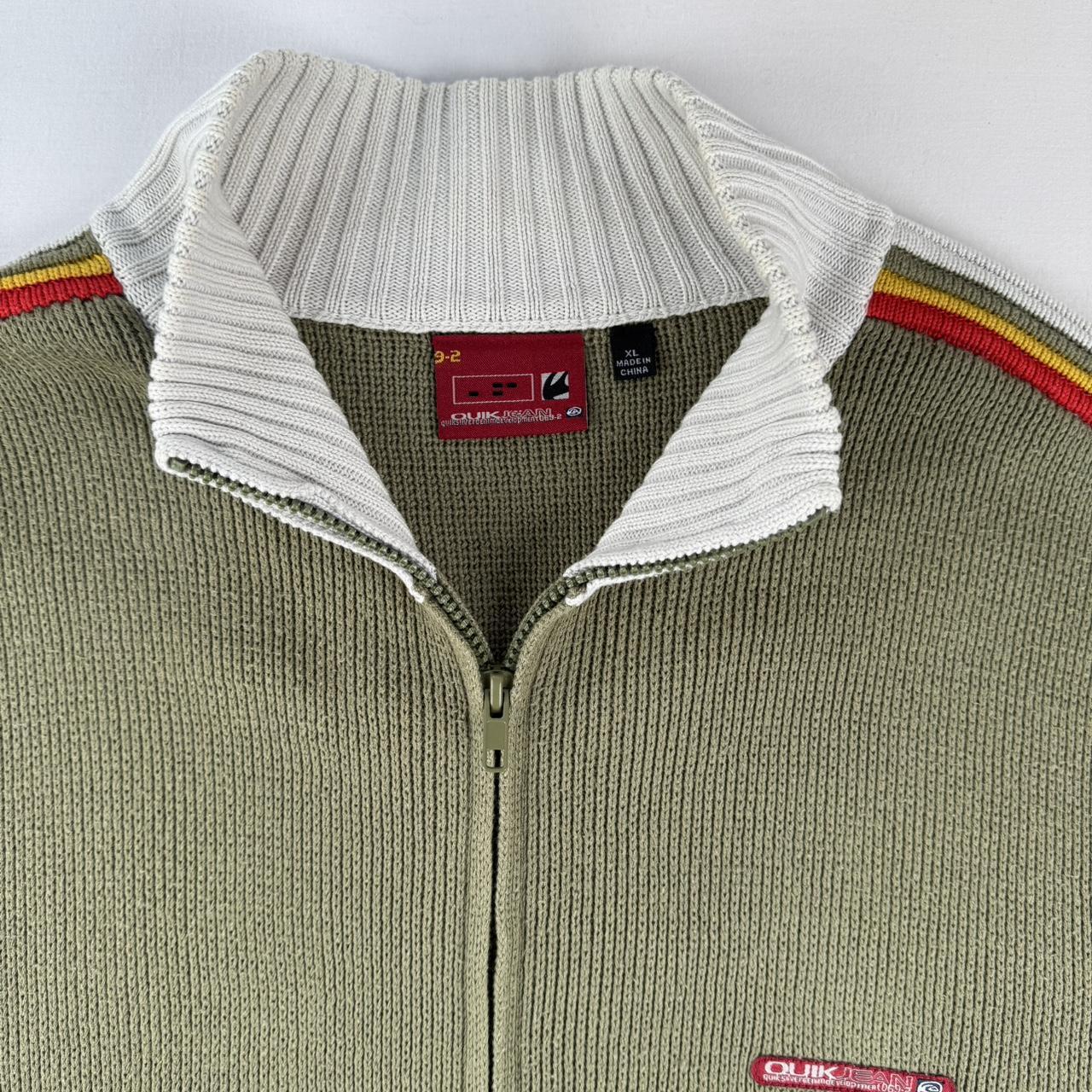 2000s Quiksilver Khaki Heavyweight Knitted Jumper