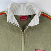 2000s Quiksilver Khaki Heavyweight Knitted Jumper
