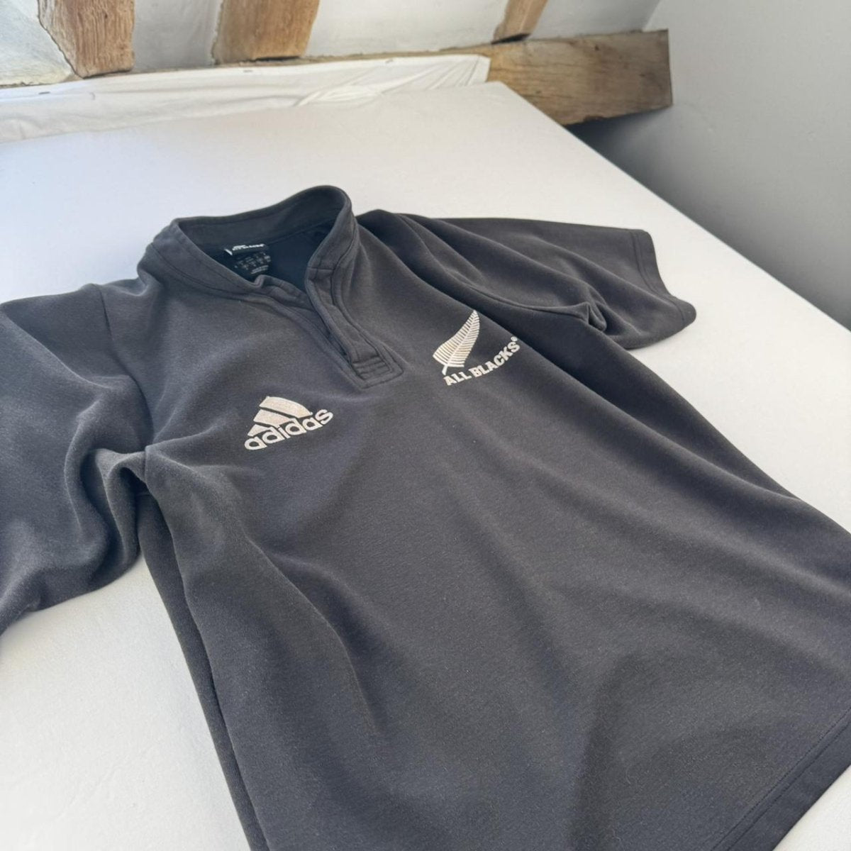 Adidas 2000s New Zealand Rugby Polo Shirt S - Threads Uncovered