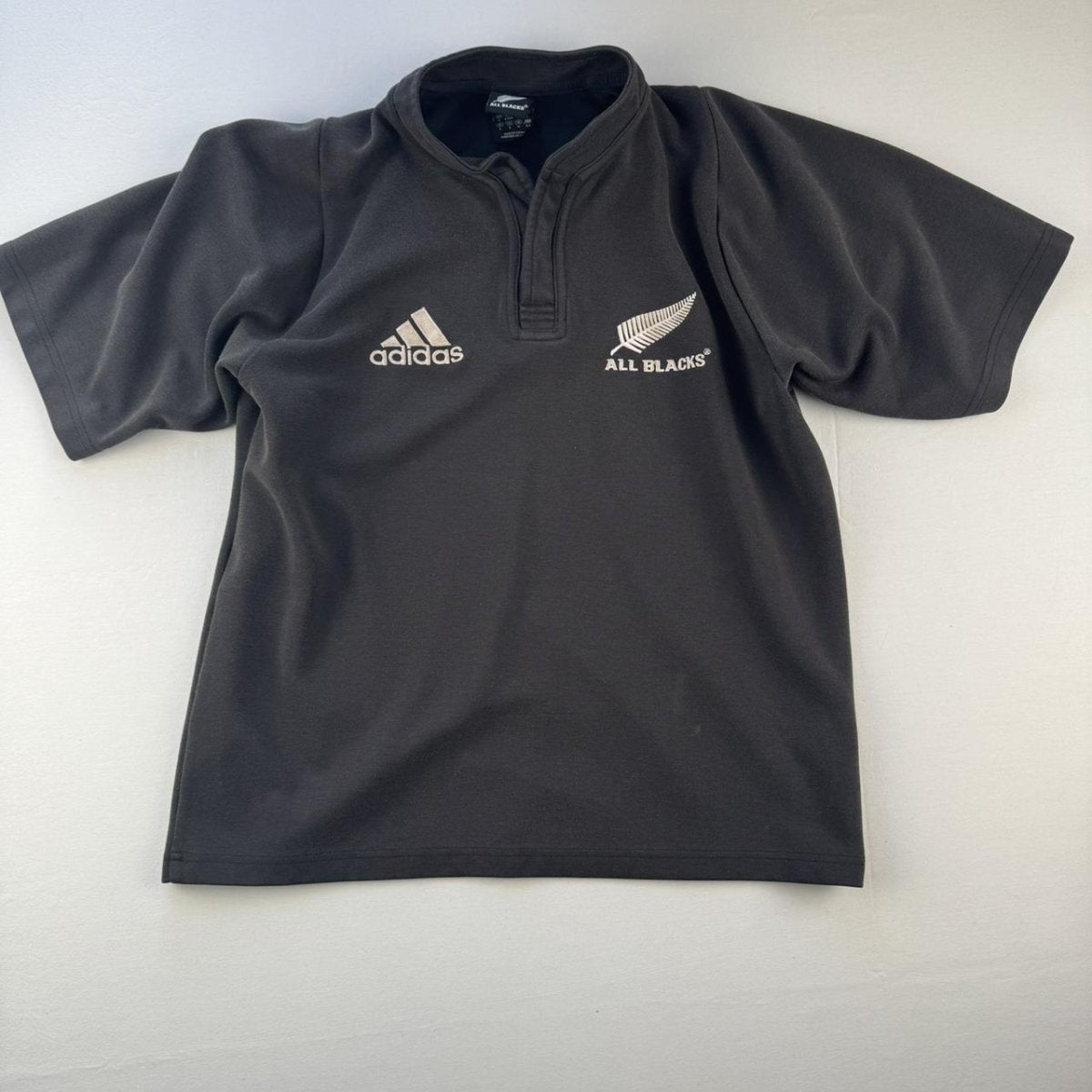 Adidas 2000s New Zealand Rugby Polo Shirt S - Threads Uncovered